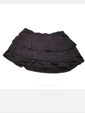 Women's 1X Athleta Dark Gray Swagger Tiered Ruffle Tennis Skort